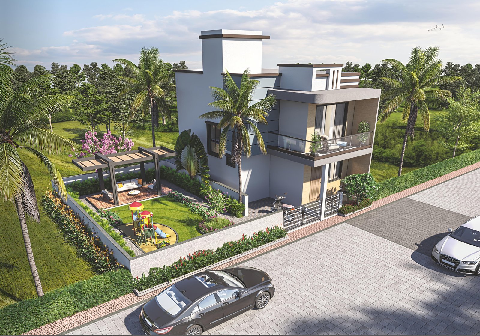 Luxury Villa Estate Warm Theme